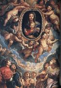 Peter Paul Rubens The Virgin and Child Adored by Angels (mk01) oil painting on canvas